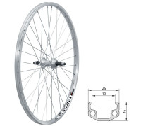 Колесо заднє KLS Event 26" V-brake під тріскачку