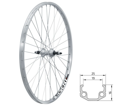 Колесо заднє KLS Event 26" V-brake під тріскачку