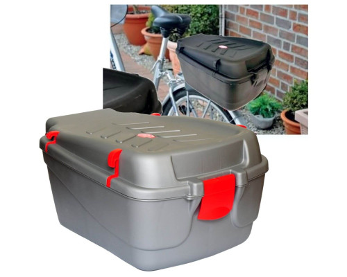 Бокс на багажник велосипеда Bike Box 42x31x22 cm сірий