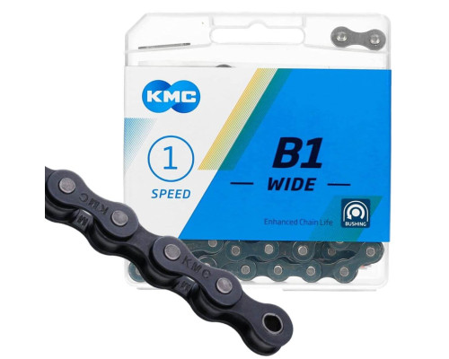Ланцюг KMC B1 Wide Black 1/2 X 1/8 112 ланок із замком