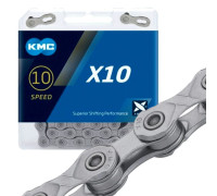 Ланцюг KMC X10 Gray із замком 114 ланок 