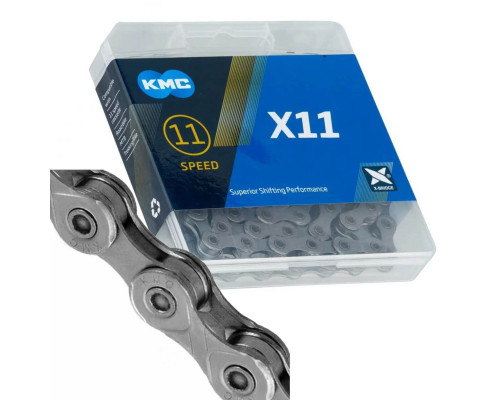 Ланцюг KMC X11 Grey 11 швидкостей 114 ланок + замок (X11)