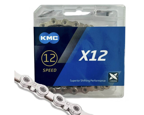 Ланцюг KMC X12 Silver 1/2 X 11/128 126 ланок + замок 