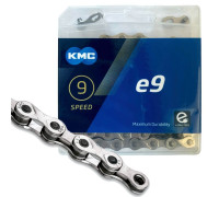Ланцюг KMC e9 Silver 122 ланок + замок