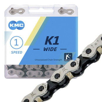 Ланцюг для велосипеда KMC K1 Wide Silver/Black