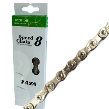 Цепь для велосипеда Taya OCTO-DH 8 spd серебро