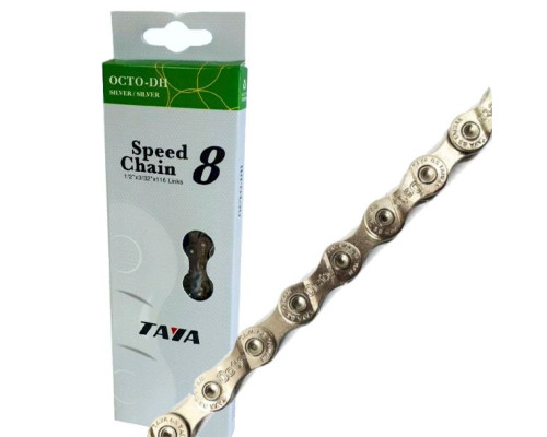 Ланцюг для велосипеда Taya OCTO-DH 8 spd срібло