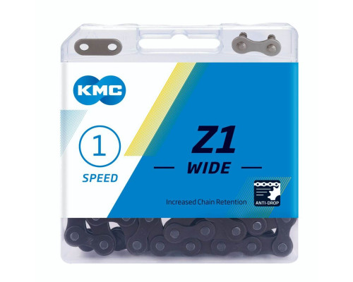 Ланцюг для велосипеда KMC Z1 Wide Single-speed 112 ланок коричневий + замок