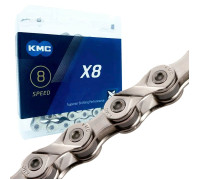 Ланцюг для велосипеда KMC X8 Silver, 8 sp., 114 зв.