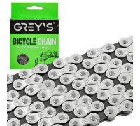 Ланцюг для велосипеда Grey's S52 YBN 1/2"х3/32" 7/8 швидкостей Half Silver