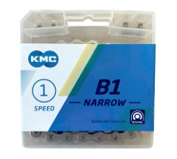 Ланцюг KMC B1 Narrow Silver 1/5/6 Speed 112 ланок з замком