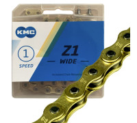 Ланцюг KMC Z1 Wide Gold 1/2 X 1/8 112 ланок з замком в боксі