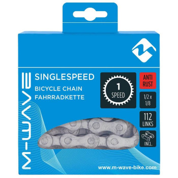 Ланцюг для велосипеда M-Wave ANTI-RUST 1sp 1/2"x1/8" 112 ланнок