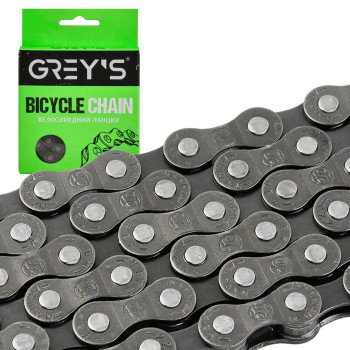 Ланцюг для велосипеда Grey's S52 YBN 1/2"х3/32" 7/8 швидкостей Brown/Brown