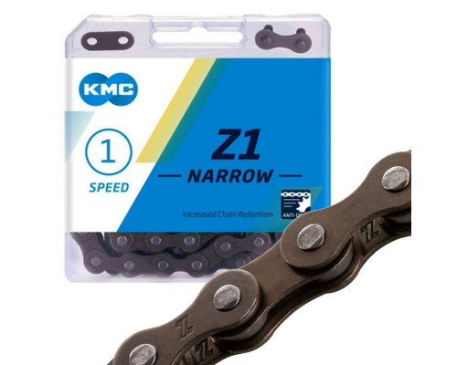 Ланцюг KMC Z1 Narrow Single-Speed ​​112 ланок + замо