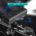 Велофара з сигналом 450Lum 18650 (2200mAh) кнопка виносна Waterproof ЗУ mircoUSB