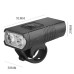 Велофара 2-променева F0-60-2T6 Waterproof Type-C (пластик)