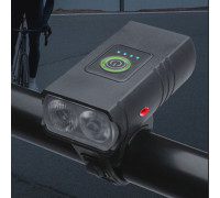 Велофара 2-променева 804-2T6 Waterproof Type-C (пластик)