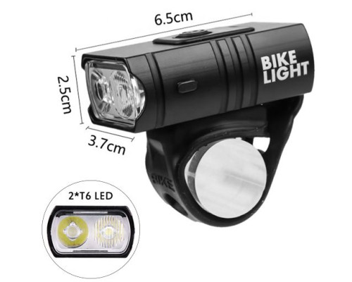 Велофара 2-променева BK-02Pro-2XPE ULTRA LIGHT Waterproof US