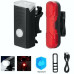 Комплект фари плюс стоп BSK-HY027 на акумуляторах micro USB