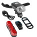 Комплект фари плюс стоп BSK-HY027 на акумуляторах micro USB
