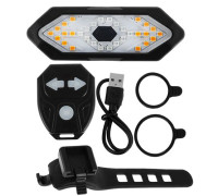 Велостоп із покажчиком поворотів FY-1820 пульт micro USB