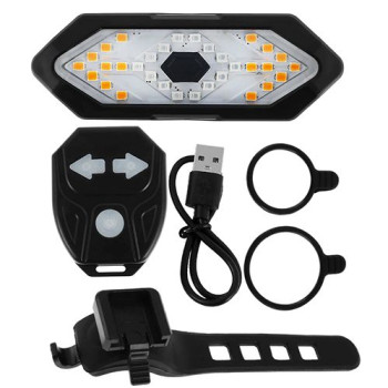 Велостоп із покажчиком поворотів FY-1820 пульт micro USB