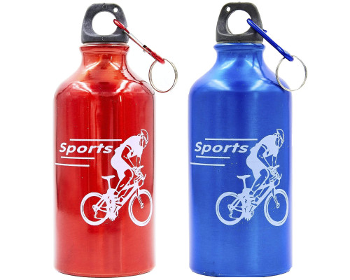 Фляга велосипедна алюмінієва 400 ml