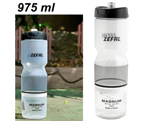 Фляга Zefal Magnum 975мл прозоро-чорна