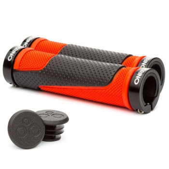 Грипси ONRIDE DualGrip із замками чорно-червоні