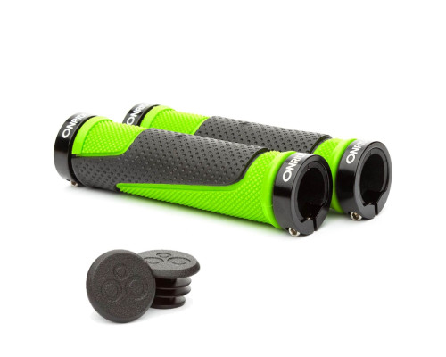 Грипси ONRIDE DualGrip із замками чорно-зелені