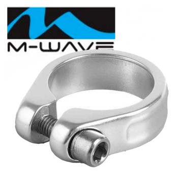 Хомут підсідельний M-Wave 31.8 мм срібний