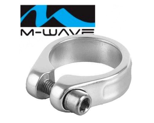 Хомут підсідельний M-Wave 31.8 мм срібний