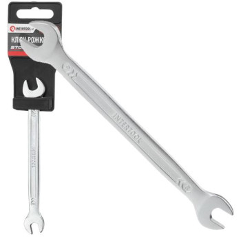 Ключ ріжковий 8х9мм INTERTOOL