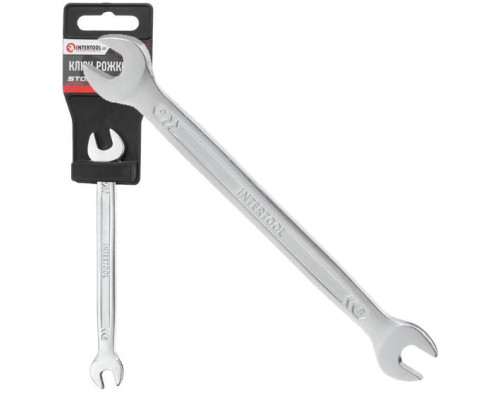 Ключ ріжковий 8х9мм INTERTOOL