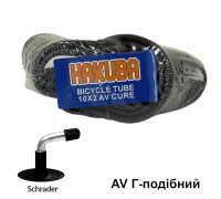 Камера 10 х 2,00 A/V Hakuba з кривим ніпелем Cure
