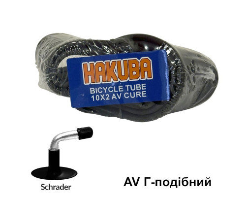 Камера 10 х 2,00 A/V Hakuba з кривим ніпелем Cure