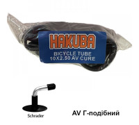 Камера 10 х 2,50 A/V Hakuba з кривим ніпелем Cure