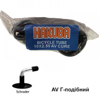 Камера 10 х 2,50/2,75 A/V Hakuba з кривим ніпелем Cure