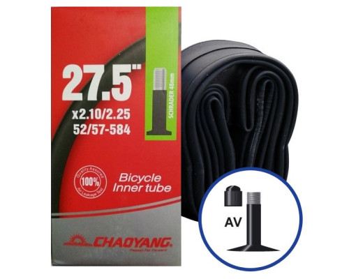 Велокамера Chaoyang 27,5" 2.10/2.25 A/V 48мм