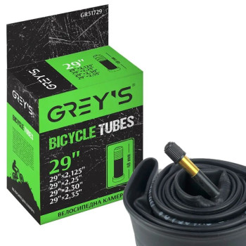 Велокамера Grey's 29 x 2.125 / 2.35 AV (48 мм)