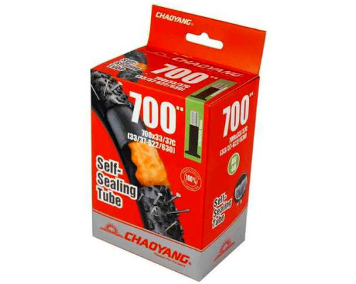 Велокамера Chaoyang 700х33/37C A/V 48мм з антипрокольним гелем