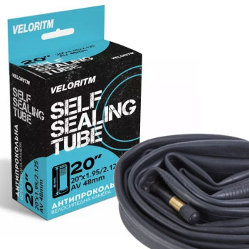 Камера антипрокольна VELORITM 20 х 1,95/2,125 A/V 48 мм з гелем