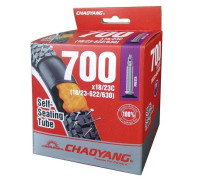 Велокамера Chaoyang 700х18/23C F/V з антипрокольним гелем