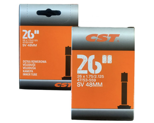 Велокамера CST 26 х 1.75/2.125 A/V 48 мм