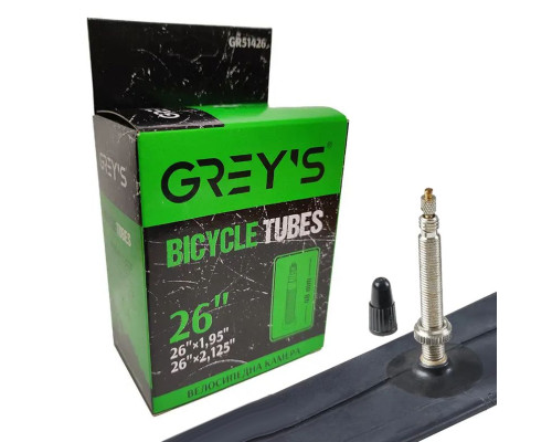 Велокамера Grey's 26 x 1.95 / 2.125 FV Presta (48 мм)