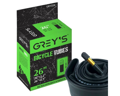 Велокамера Grey's 26 x 2.20 / 2.30 AV (48 мм)
