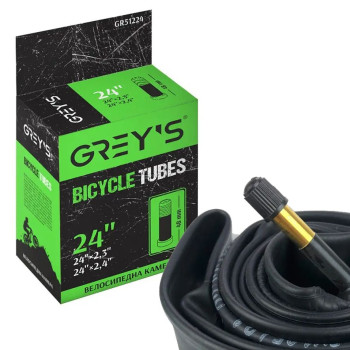 Велокамера Grey's 24 x 2.30 / 2.40 AV (48 мм)