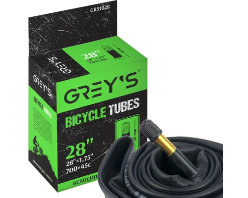 Велокамера Grey's 28 x 1.75 AV (48 мм)