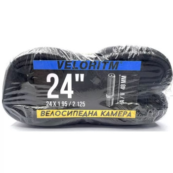 Велокамера Veloritm 24 x 1,95/2,125 A/V 48 мм